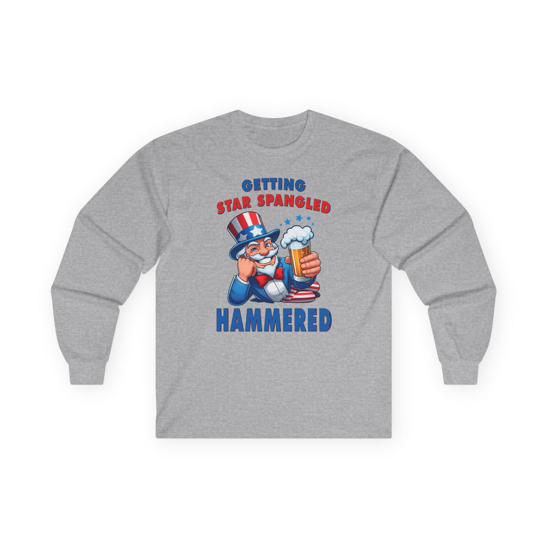 Star Spangled Hammered Long Sleeve Tee