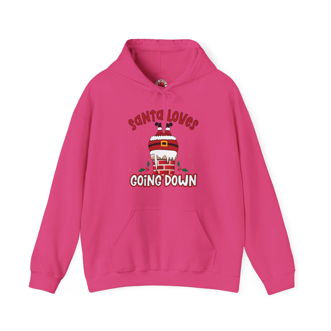 Santa Loves Going Down Hooded Sweatshirt