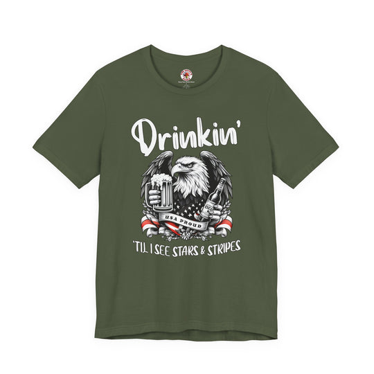 Drinkin' Til I See Stars & Stripes T-Shirt