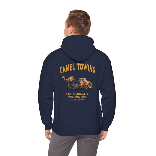 Camel Towing Back Hooded Sweatshirt