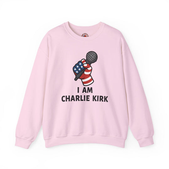 Charlie Kirk Mic Crewneck Sweatshirt