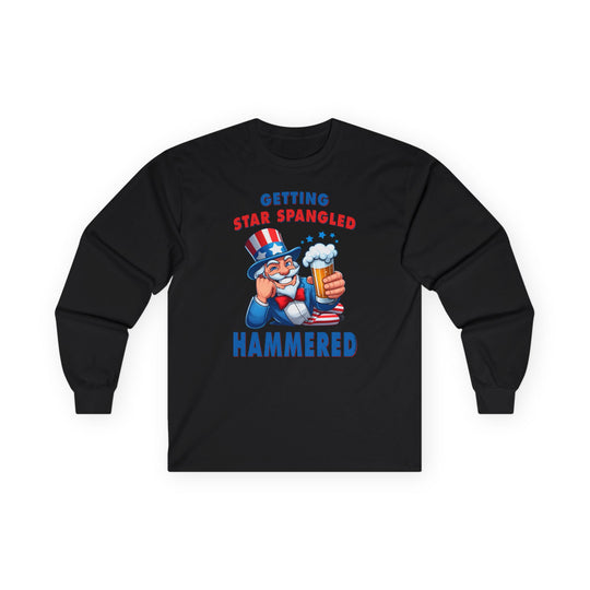 Star Spangled Hammered Long Sleeve Tee