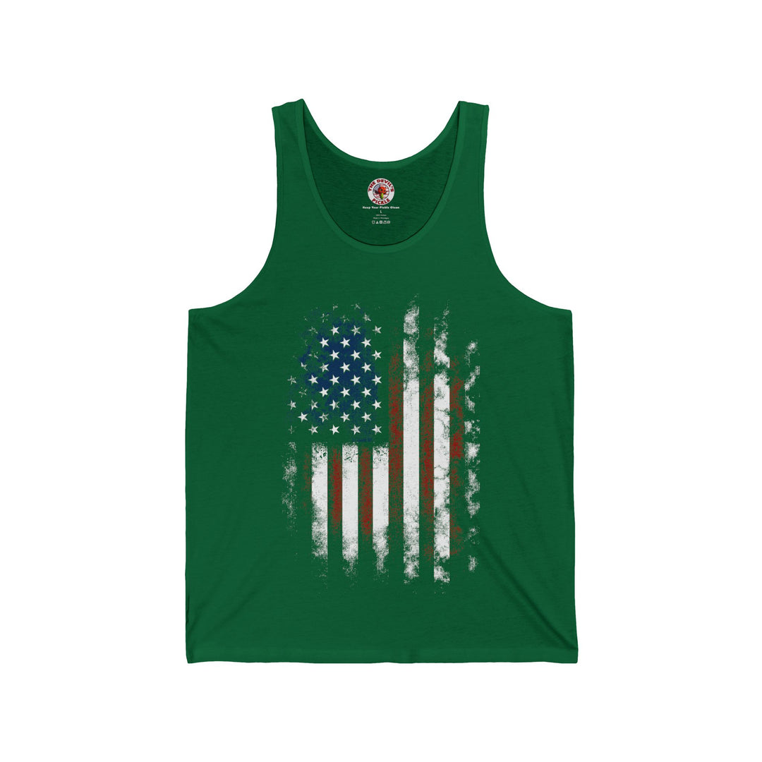 Distressed American Flag Tank Top