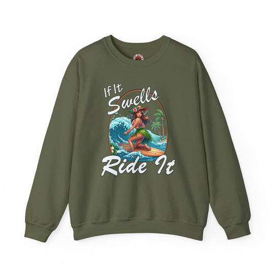 If It Swells Ride It Crewneck Sweatshirt