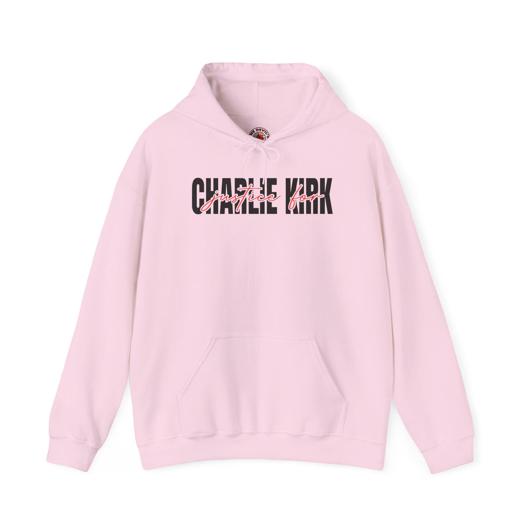 Charlie Kirk Justice Hooded Sweatshirt