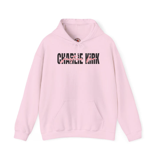 Charlie Kirk Justice Hooded Sweatshirt