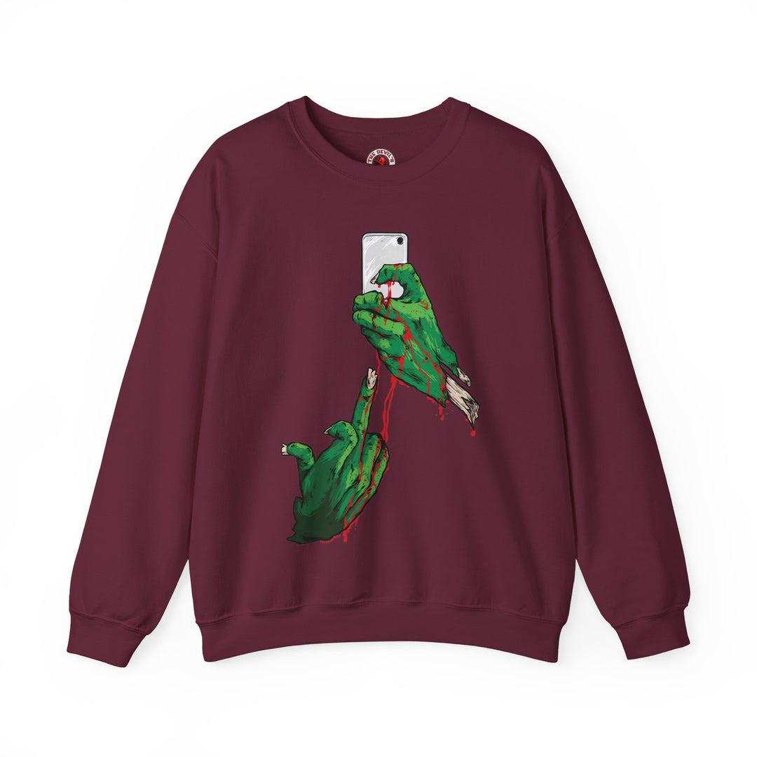 Selfie Monster Crewneck Sweatshirt