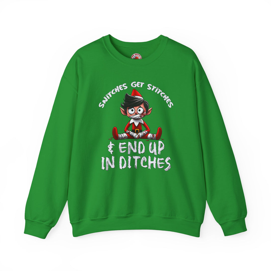 Snitches Get Stitches Crewneck Sweatshirt