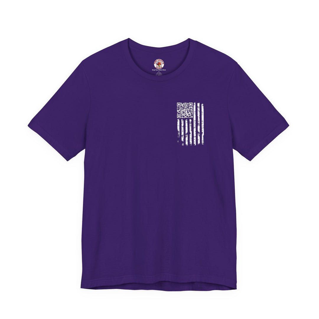 American Flag QR Code T-Shirt