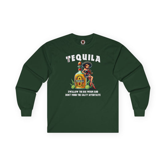 Tequila Swallow The Big Worm Long Sleeve Tee