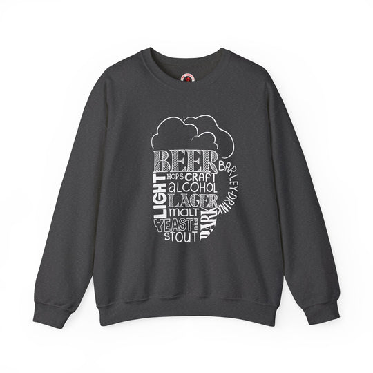 Beer Mug Of Words Crewneck Sweatshirt