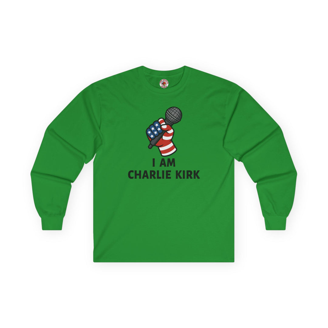 Charlie Kirk Mic Long Sleeve Tee