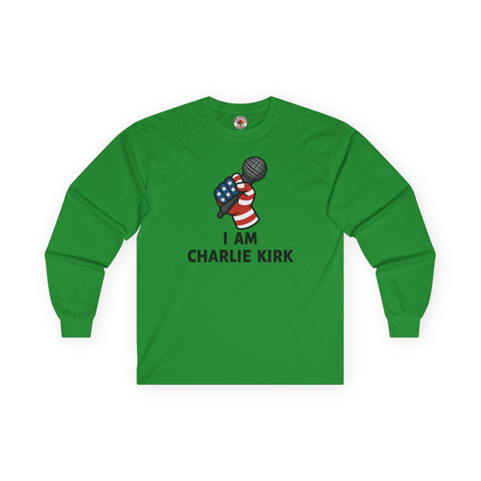 Charlie Kirk Mic Long Sleeve Tee