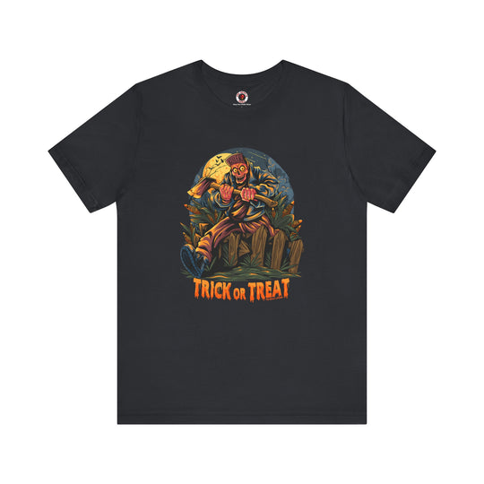 Axe Wielding Zombie Trick or Treat T-Shirt