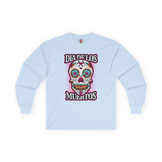 Dia De Los Muertos Skull Long Sleeve Tee