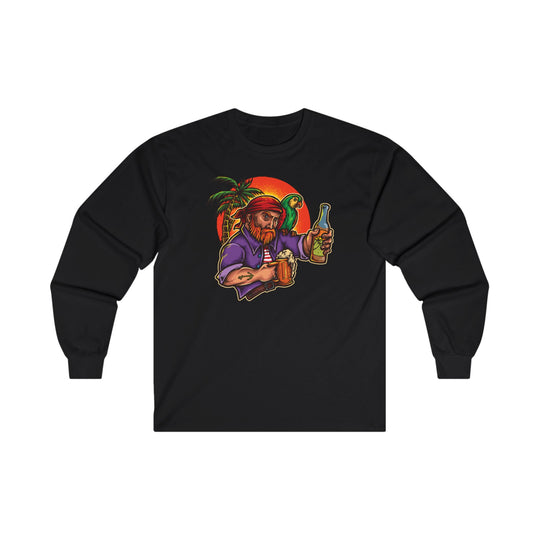 Sunset Pirate Beer Long Sleeve Tee