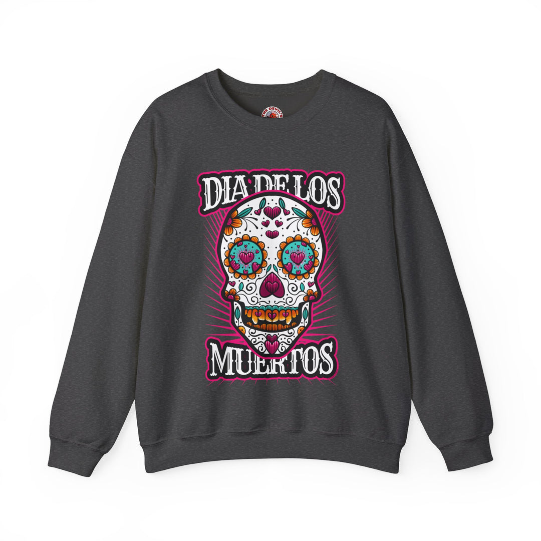 Dia De Los Muertos Skull Crewneck Sweatshirt