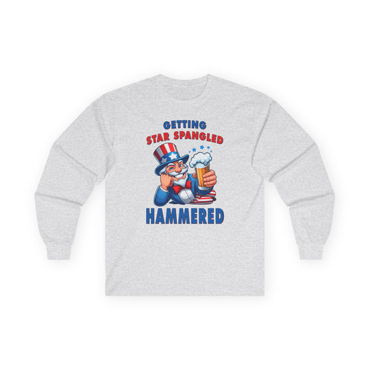 Star Spangled Hammered Long Sleeve Tee