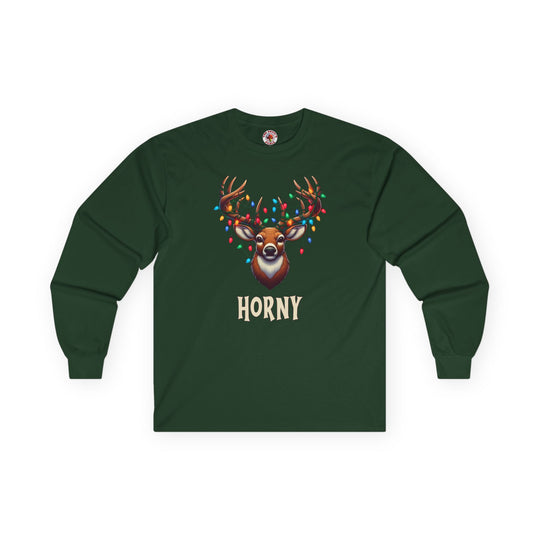 Horny Reindeer Long Sleeve Tee