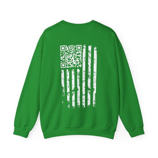 American Flag QR Code Crewneck Sweatshirt