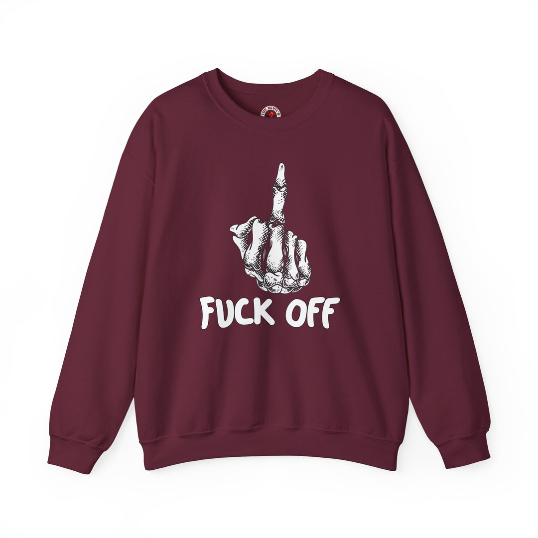 Fuck Off Finger Crewneck Sweatshirt