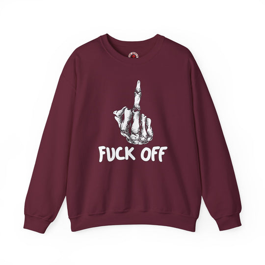 Fuck Off Finger Crewneck Sweatshirt