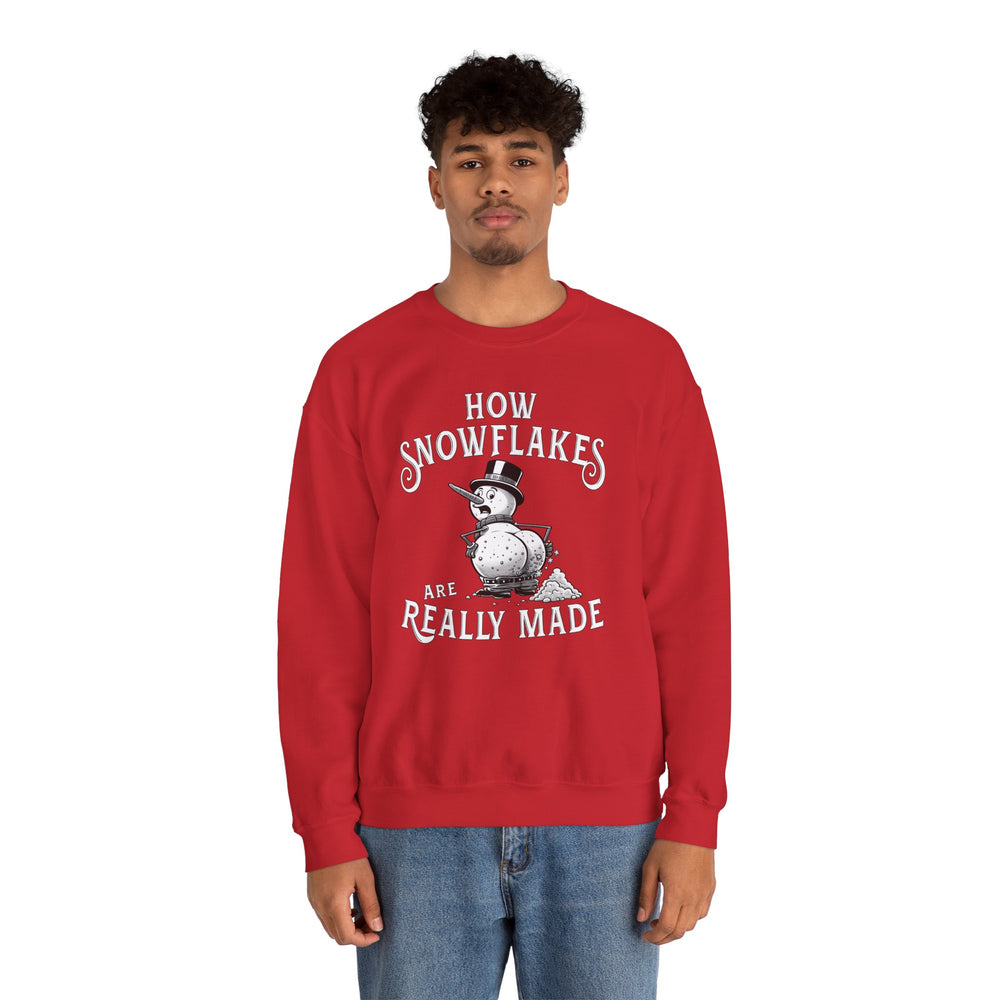 How Snowflakes Are Really Made Crewneck Sweatshirt