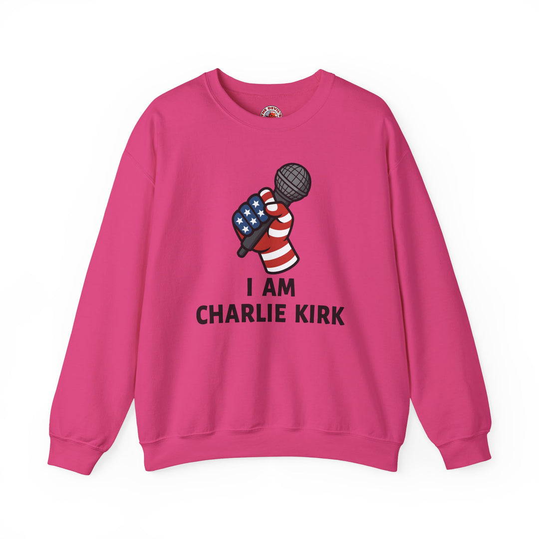 Charlie Kirk Mic Crewneck Sweatshirt