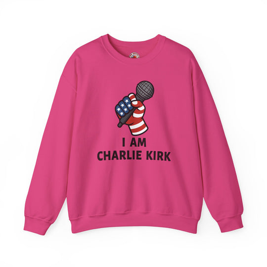 Charlie Kirk Mic Crewneck Sweatshirt