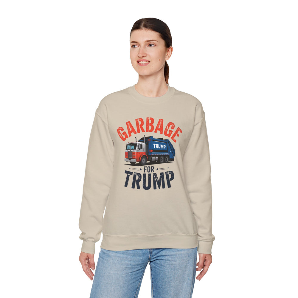 Garbage For Trump Crewneck Sweatshirt