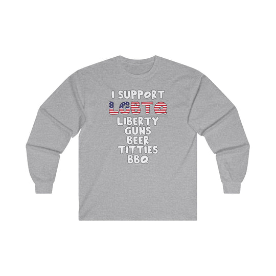 I Support LGBTQ Long Sleeve Tee