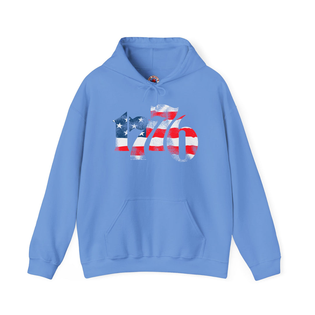 1776 American Flag Hooded Sweatshirt