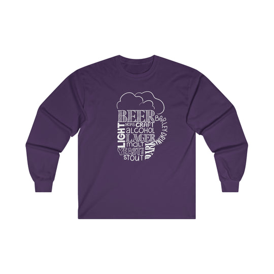 Beer Mug Of Words Long Sleeve Tee