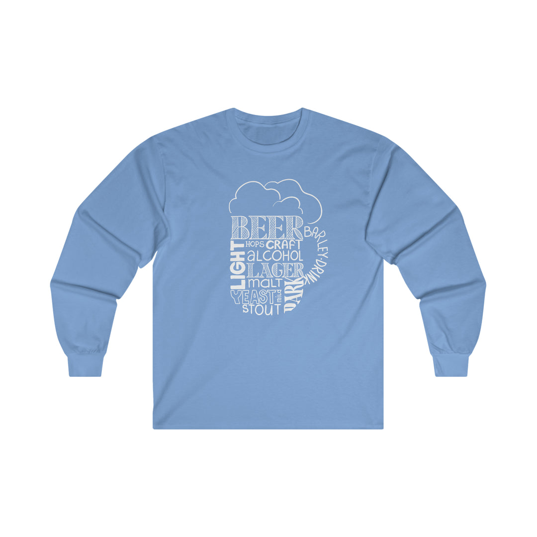 Beer Mug Of Words Long Sleeve Tee