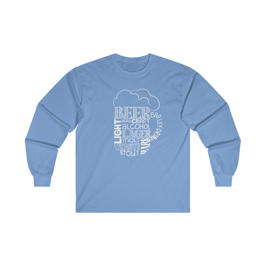 Beer Mug Of Words Long Sleeve Tee