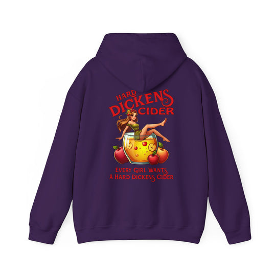 Hard Dickens Cider Front/Back Hooded Sweatshirt