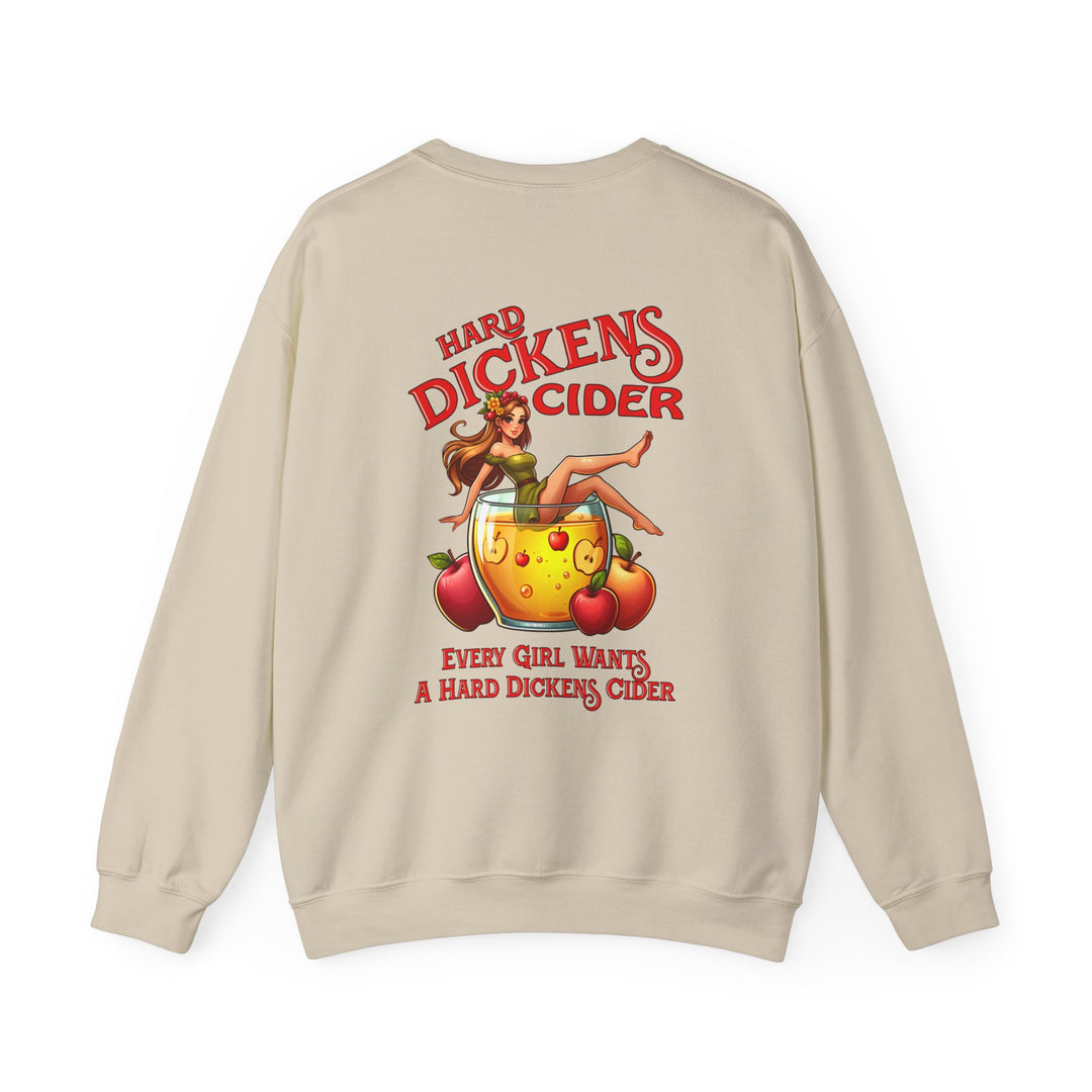 Hard Dickens Cider Front/Back Crewneck Sweatshirt