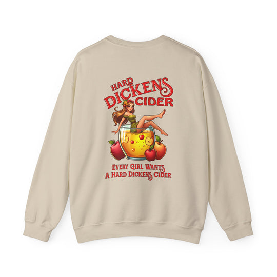 Hard Dickens Cider Front/Back Crewneck Sweatshirt