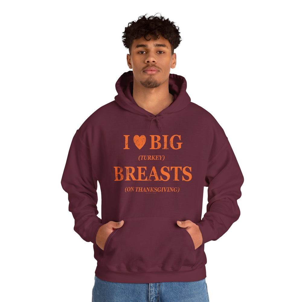 I Heart Big Breasts Hooded Sweatshirt