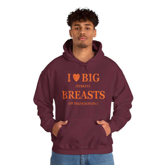 I Heart Big Breasts Hooded Sweatshirt