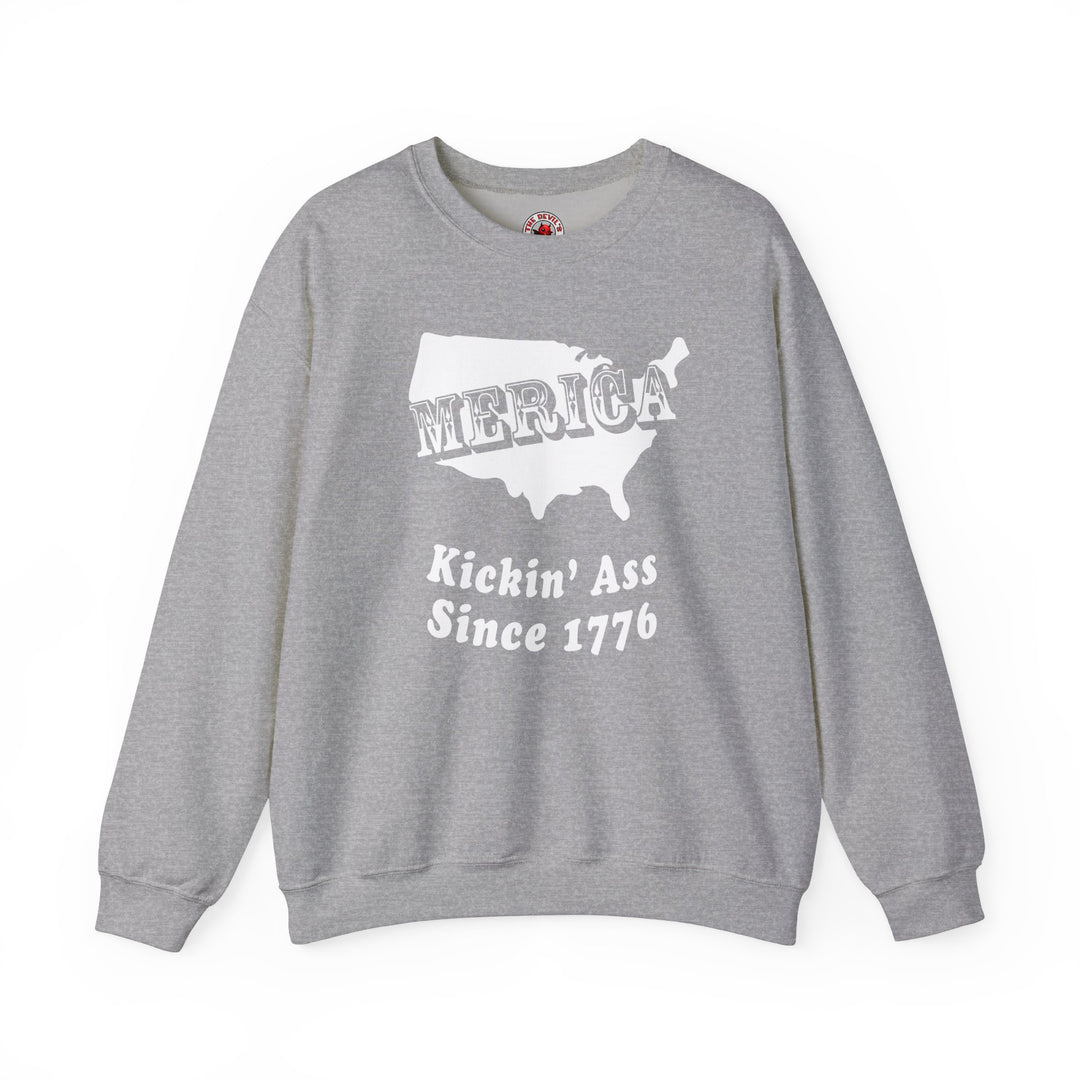 MERICA Kickin' Ass Since 1776 Crewneck Sweatshirt