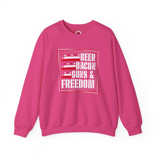 Beer Bacon Guns and Freedom Crewneck Sweatshirt