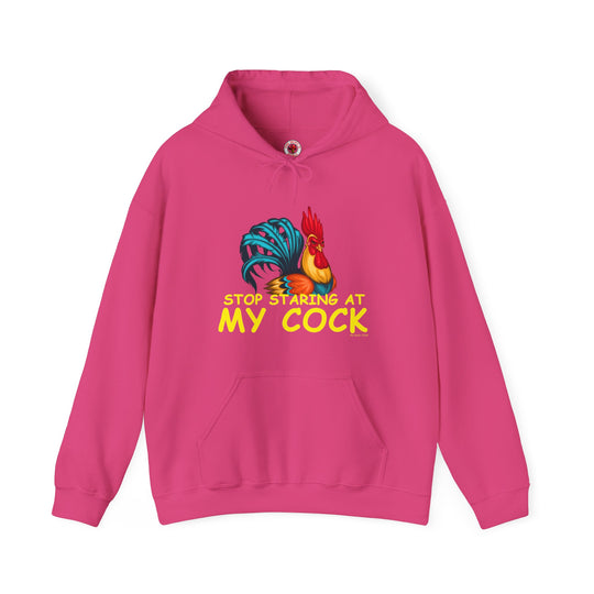 Stop Staring at My Cock Hooded Sweatshirt