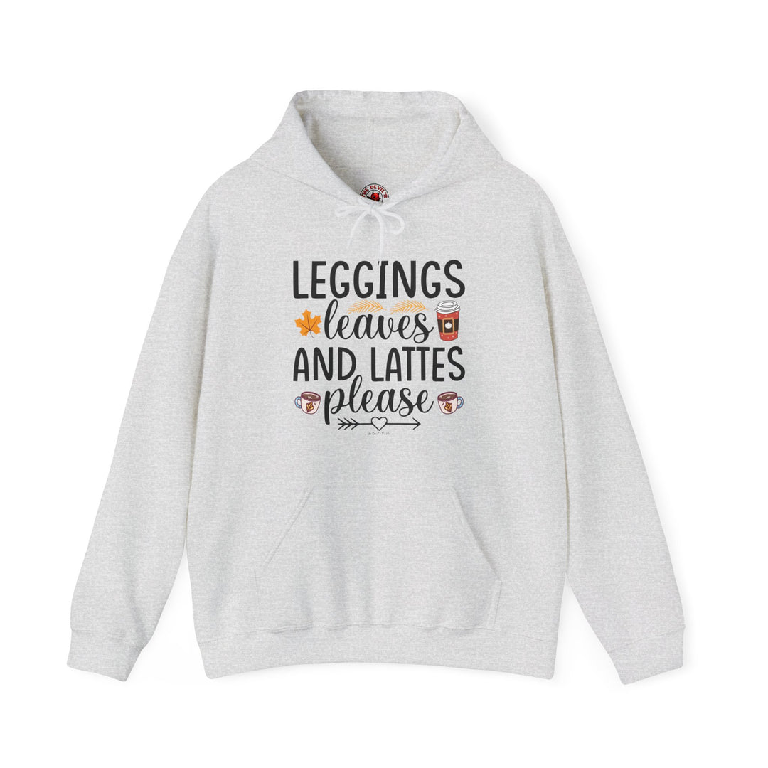 Leggings Leaves and Lattes Please Hooded Sweatshirt