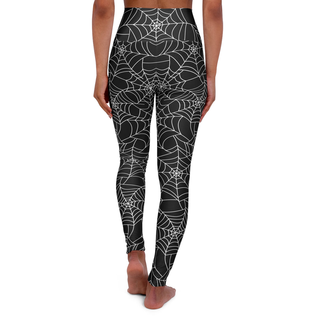 Spider Web High Waisted Yoga Leggings