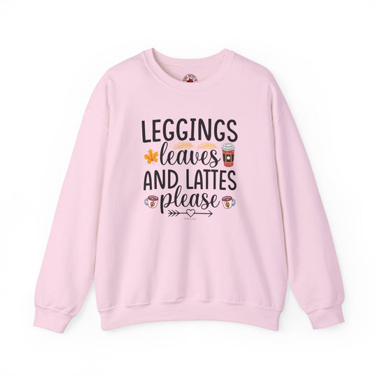 Leggings Leaves and Lattes Please Crewneck Sweatshirt