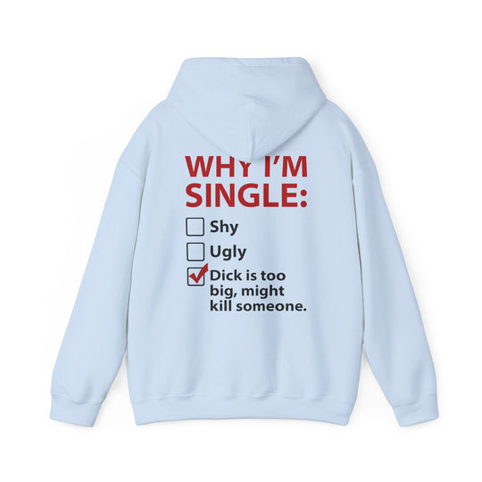 Why I'm Single Hooded Sweatshirt
