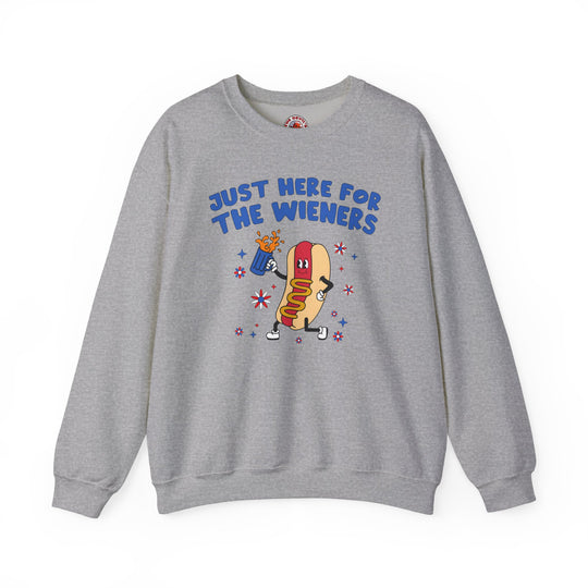 Just Here For The Wieners Crewneck Sweatshirt
