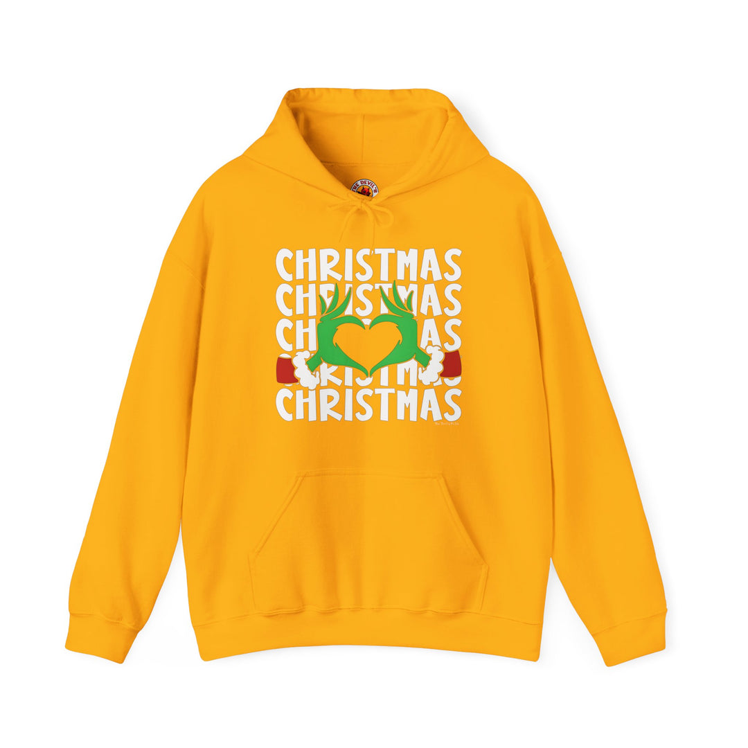 Christmas Heart Hooded Sweatshirt