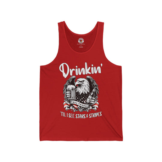 Drinkin' Til I See Stars & Stripes Tank Top